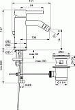Смеситель Ideal Standard Ceraline BC197AA для биде с донным клапаном фото 2