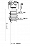 Донный клапан для раковины WasserKRAFT A251 белый фото 2