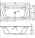 Акриловая ванна Riho Linares B144001005 200x90 фото 3