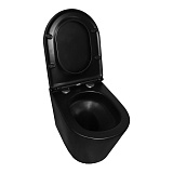 Унитаз Azario Teramo AZ-0053-UQ3-MB подвесной безободковый с сиденьем микролифт фото 3