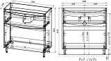 Тумба под раковину Style Line Бергамо 90 СС-00002361 фото 11