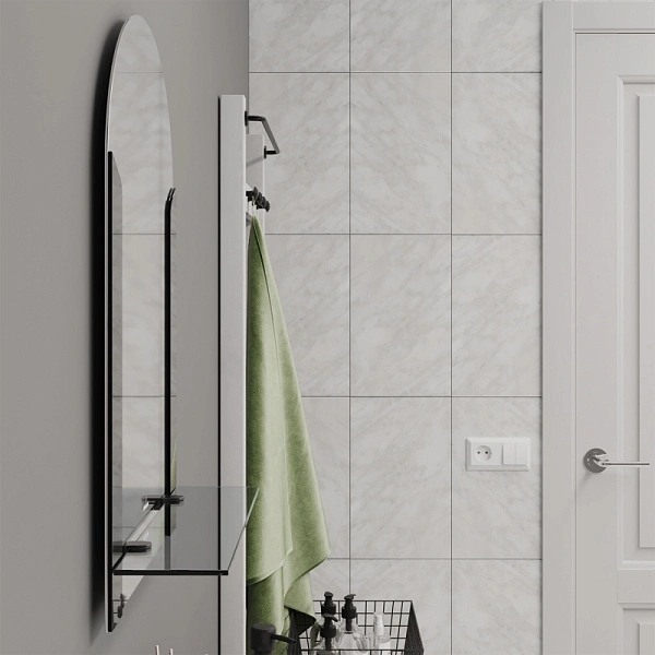 Зеркало Mixline Муза 58x39 4660124942882 с полочкой фото 4