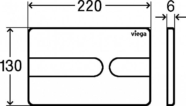 Смывная клавиша для унитазов Viega Visign for Style 23 773199 фото 3