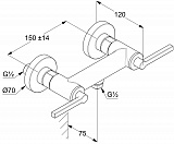 Смеситель Kludi Nova Fonte Puristic 207100515 для душа фото 4