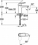 Смеситель Grohe Eurosmart Cosmopolitan 2339800E для раковины фото 2