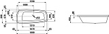 Акриловая ванна Laufen Palomba 180х80 2.4380.0.000.000.1 фото 3