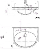 Раковина-столешница Aquanet Лайн 60 Marmite Pernilla 164743 фото 2