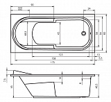 Акриловая ванна Riho Columbia 175х80х49 BA0400500000000 фото 5