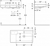 Раковина Geberit iCon 90 см 124195000 фото 9