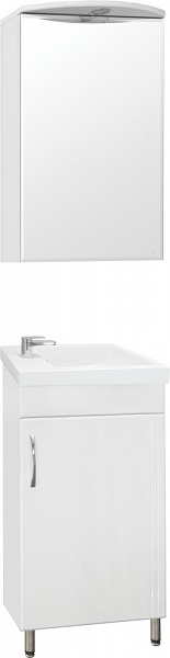Мебель для ванной Style Line Эко Стандарт №1 40 напольная с зеркалом-шкафом с подсветкой фото 1