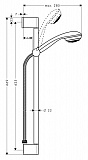 Душевой гарнитур Hansgrohe Crometta 85 27728000 фото 3