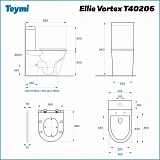 Унитаз-компакт Watersense Jessie Vortex W00092 напольный безободковый с микролифтом фото 15