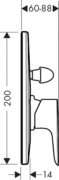 Смеситель Hansgrohe Talis E 71746000 для ванны с душем фото 2