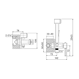 Гигиенический душ Iddis Spring 004SBS0i08 со смесителем с внутренней частью фото 3