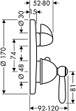 Термостат Axor Carlton 17720090 для душа фото 2