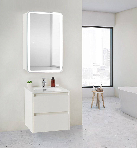 Зеркало-шкаф BelBagno Marino 50x80 SPC-MAR-500/800-1A-LED-TCH с подсветкой фото 13
