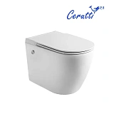 Унитаз Ceruttispa Sella Aria CT10193 подвесной безободковый с микролифтом фото 1