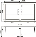 Мойка для кухни Omoikiri Banzen 86 см 4993318 фото 2