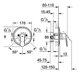 Смеситель Grohe Eurosmart Cosmopolitan 32880000 для душа фото 2