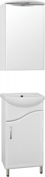 Мебель для ванной Style Line Эко Волна №2 40 напольная с зеркалом-шкафом с подсветкой фото 1