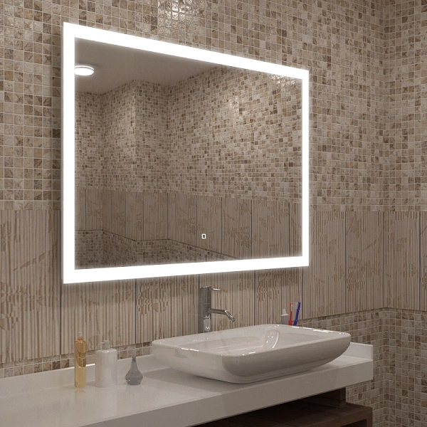 Зеркало Mixline Ливия 80x120 4620001988013 с подсветкой фото 4