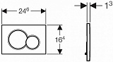 Смывная клавиша для унитазов Geberit Sigma 01 115.770.LA.5 фото 2