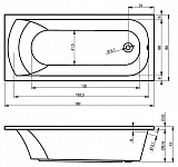 Акриловая ванна Riho Miami 180x80 без гидромассажа BB6400500000000 фото 4