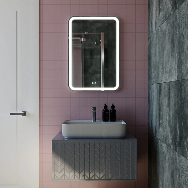 Зеркало Mixline Мальта-VOICE 80x55 4630104807500 с подсветкой фото 3