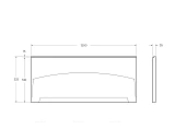 Фронтальная панель для акриловой ванны Cezares Eco 120 см ECO-120-SCR-W37 фото 2