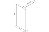 Душевая перегородка AM.PM Func 100x200 W84WI-100-F1-BTE стекло прозрачное профиль черный фото 7