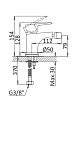 Смеситель для биде CEZARES NAUTIC-BS1-SR фото 2