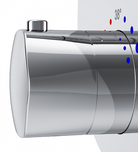 Термостат Am.Pm Gem F9075600 для душа с внутренней частью фото 5