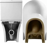 Унитаз-компакт Paomo Lalina Vortex PO-40124 напольный безободковый с микролифтом фото 4