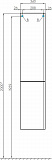 Шкаф-пенал Акватон Беверли 34x160 см белый 1A235403BV01L левый фото 6