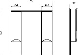 Зеркало-шкаф ASB-Mebel Мессина 100 фото 4