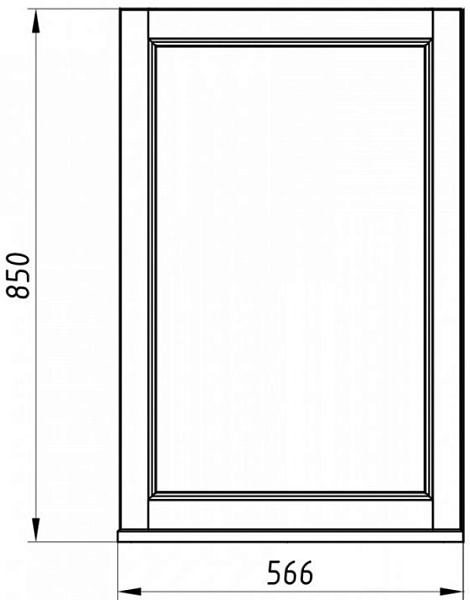 Зеркало ASB-Woodline Гранда 57x85 11483 белое патина серебро с полочкой фото 9