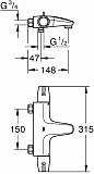 Термостат Grohe Grohtherm Special 34671000 для ванны с душем фото 2