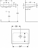 Раковина Geberit iCon 60 см 124063000 фото 6