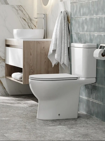 Унитаз-компакт Watersense Lalina Vortex W00749 напольный безободковый с микролифтом фото 9