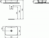 Раковина Ideal Standard Ipalyss 55 см E2078V5 фото 2