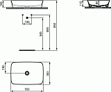 Раковина Ideal Standard Ipalyss 55 см E2076V9 фото 2