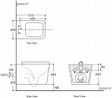 Унитаз Aquanet Tavr 2.0 W 243545 подвесной безободковый с микролифтом фото 2