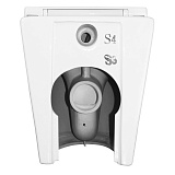 Унитаз Azario Grado AZ-2141D-UQ1 приставной безободковый с сиденьем микролифт фото 12
