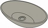 Раковина Acquabella On-Top Oval 58 см LAVABO_ON-TOP_OVAL_SLATE_MARFIL фото 2