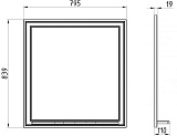 Зеркало ASB-Woodline Монте 80x84 10776 фото 3