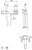 Гигиенический душ со смесителем CEZARES LEAF-DIF-NOP фото 4