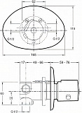 Термостат Jacob Delafon Salute E75086-CP для душа с внутренней частью фото 2