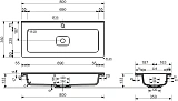 Мебельная раковина Style Line Каре Люкс Мини 80 СС-00002297 фото 4