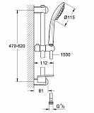 Душевой гарнитур Grohe Euphoria 110 Duo 27242001 фото 2