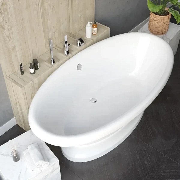 Ванна из литьевого мрамора Marmo Bagno Аззуро 180x90 MB-A180-90 фото 2